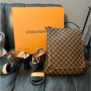 Women’s Passenger Sandal in Damier Canvas